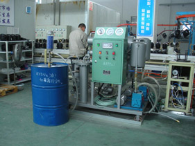 ZJLD压缩机油真空滤油机在浙江冰封压缩机厂使用现场